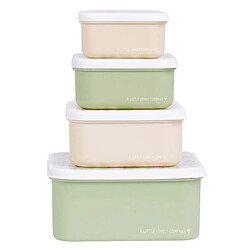 A Little Lovely Company Lot de 4 Boîtes à Goûter - Fleurs pas cher