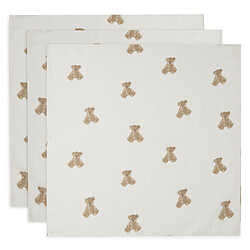 Jollein Lot de 3 Langes - Teddy Bear