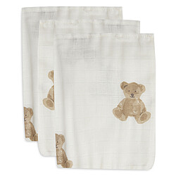 Jollein Lot de 3 Gants de Toilette - Teddy Bear
