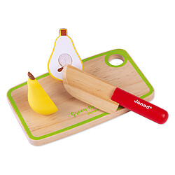 Acheter Janod Maxi Set Fruits et Légumes en Bois à Découper Green Market
