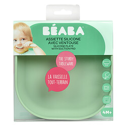 BÉABA Assiette Silicone Ventouse - Sage Green