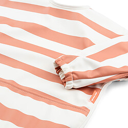 Avis Done by Deer Bavoir à Manches avec Poche Rayures Papaye - 6/18 Mois