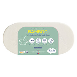 P'tit Lit Matelas Mon P'tit Matelas de Couffin Bambou Déhoussable - 32 x 72 cm