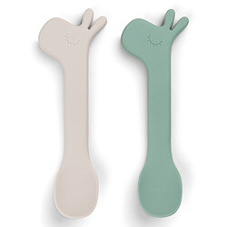 Done by Deer Lot de 2 Cuillères - Lalee Vert