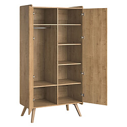 Vox Meubles Armoire 2 Portes Vintage - Chêne
