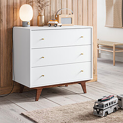 Acheter Vox Meubles Commode et Plan à Langer Mid II - Blanc et Noyer
