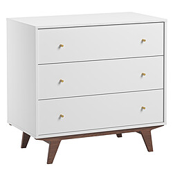 Avis Vox Meubles Commode et Plan à Langer Mid II - Blanc et Noyer