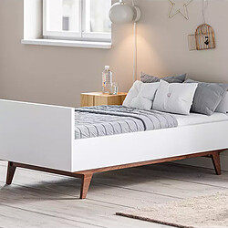 Acheter Vox Meubles Lit Bébé Evolutif Mid II Blanc et Noyer - 70 x 140 cm