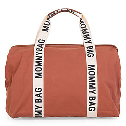 Childhome Mommy Bag Large Signature Canvas - Terracotta