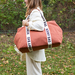 Childhome Mommy Bag Large Signature Canvas - Terracotta