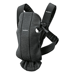 BabyBjörn Porte-bébé Mini 3D Jersey - Gris Charbon