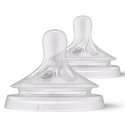 Philips Avent Lot de 2 Tétines Natural Response 2 Trous - Débit Nouveau-né