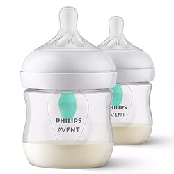 Philips Avent Lot de 2 Biberons Natural Response avec valve AirFree - 125 ml