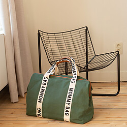 Childhome Mommy Bag Large Signature Canvas - Vert