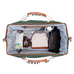 Avis Childhome Mommy Bag Large Signature Canvas - Vert