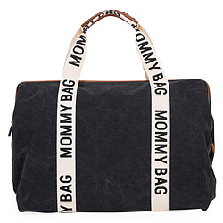 Childhome Mommy Bag Large Signature Canvas - Noir