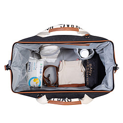 Avis Childhome Mommy Bag Large Signature Canvas - Noir