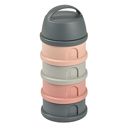 BÉABA Boite Doseuse Empilable - Mineral Grey & Pink