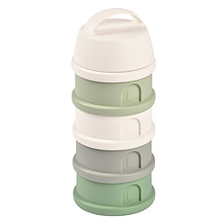 BÉABA Boite Doseuse Empilable - Cotton White & Sage Green