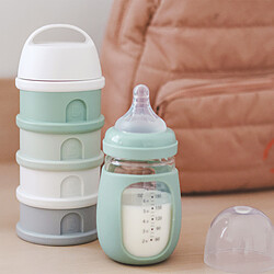 BÉABA Boite Doseuse Empilable - Cotton White & Sage Green