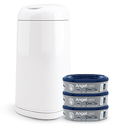 Angelcare Starter Pack Dress Up + 3 Recharges - Laquée Blanche