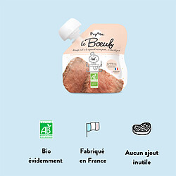 Avis Popote Gourde Repas Bio Boeuf - 60 g