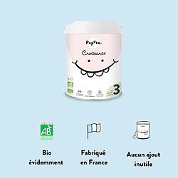 Popote Lait 3ème Âge Croissance Bio - 800 g pas cher