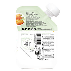 Avis Popote Gourde Repas Bio Carotte - 120 g