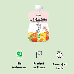 Acheter Popote Gourde Repas Bio Mirabelles - 120 g