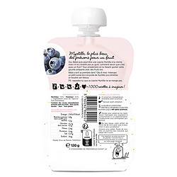 Avis Popote Gourde Repas Bio Myrtilles - 120 g