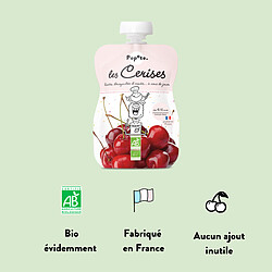 Avis Popote Gourde Repas Bio Cerises - 120 g
