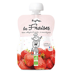 Popote Gourde Repas Bio Fraises - 120 g