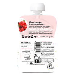 Avis Popote Gourde Repas Bio Fraises - 120 g
