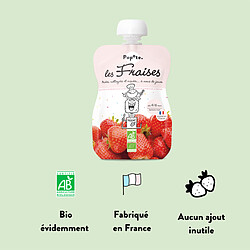 Acheter Popote Gourde Repas Bio Fraises - 120 g