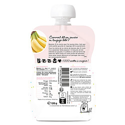Avis Popote Gourde Repas Bio Banane - 120 g
