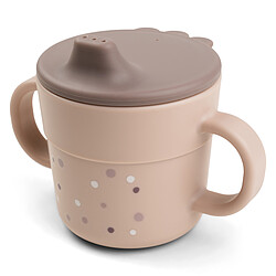 Done by Deer Tasse d'Apprentissage Foodie Happy Dots Rose - 215 ml