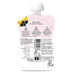Popote Gourde Repas Bio Mûres et Banane - 120 g