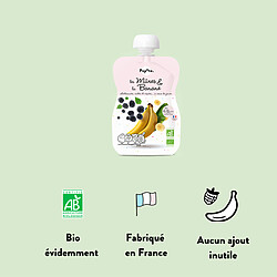 Avis Popote Gourde Repas Bio Mûres et Banane - 120 g