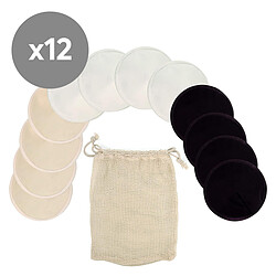 Jané Lot de 12 Coussinets d'Allaitement Lavables - Taille L