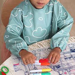 BÉABA Bavoir à Manches Evolutif 2-en-1 - Sage Green