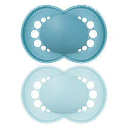 MAM Lot de 2 Sucettes Original Tendance Bleu - 6 Mois +