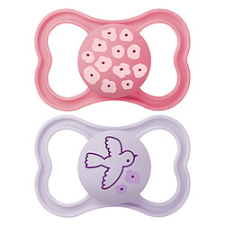 MAM Lot de 2 Sucettes Supreme Fleurs et Colombe - 6 Mois +