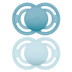 MAM Lot de 2 Sucettes Perfect Bleu - 6 Mois +