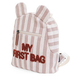 Avis Childhome Sac à Dos My First Bag - Rayures Nude Terracotta