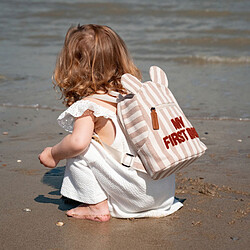Acheter Childhome Sac à Dos My First Bag - Rayures Nude Terracotta