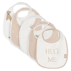 Jollein Lot de 5 Bavoirs Imperméables - Teddy Bear & Harvest