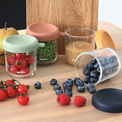 BÉABA Lot de 4 Portions Verre 250 ml - Sunrise Color Mix