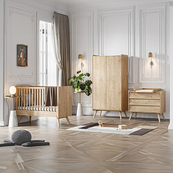 Vox Meubles Chambre Trio Vintage 60 x 120 cm - Chêne 