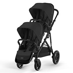 Cybex Poussette Double Gazelle S Châssis Black - Moon Black