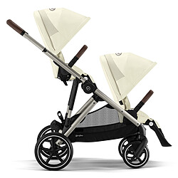 Cybex Poussette Double Gazelle S Châssis Taupe - Seashell Beige pas cher